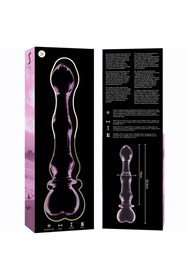 Modell 21 Dildo Borosilikatglas Rosa 20.5 cm -O- 3.5 cm von Nebula Series By Ibiza kaufen | Fesselliebe