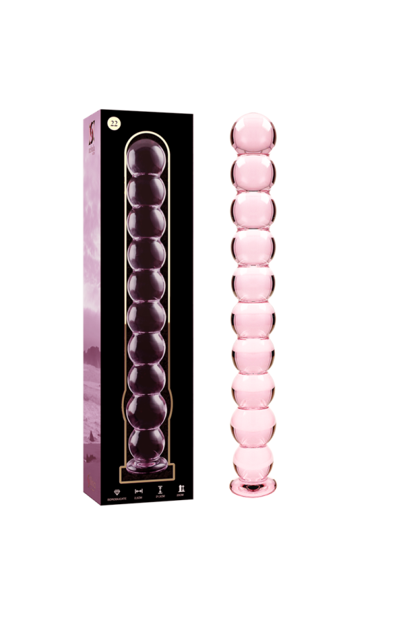 Modell 22 Dildo Borosilikatglas Rosa 21.5 cm -O- 2.5 cm von Nebula Series By Ibiza kaufen | Fesselliebe