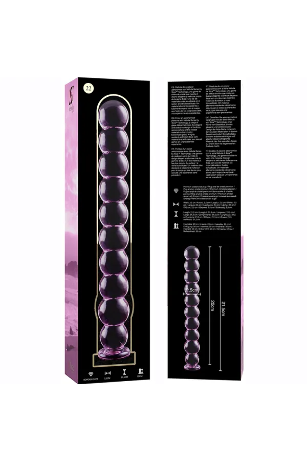 Modell 22 Dildo Borosilikatglas 21,5 X 2,5 cm Rosa von Nebula Series By Ibiza kaufen - Fesselliebe