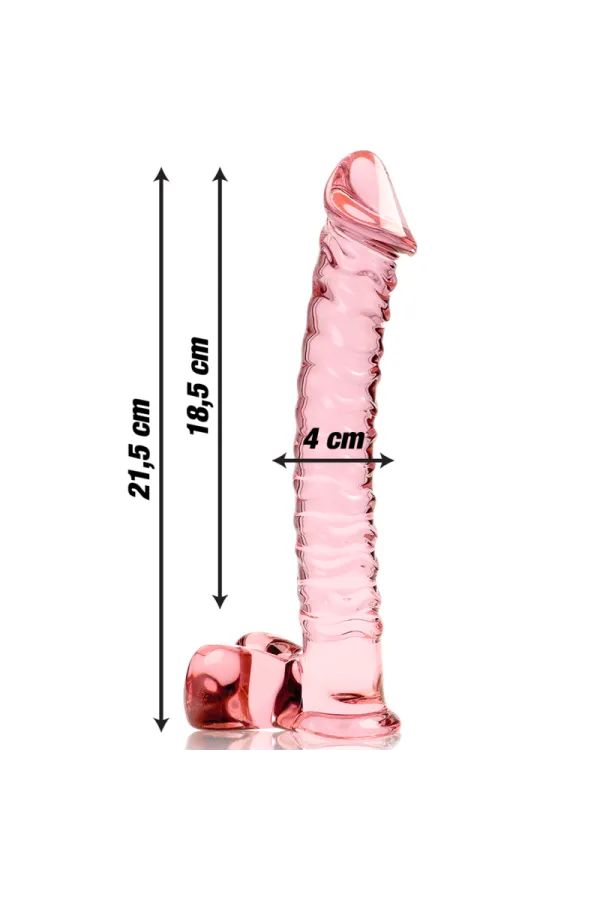 Modell 23 Dildo Borosilikatglas 21,5 X 4 cm Rosa von Nebula Series By Ibiza kaufen - Fesselliebe