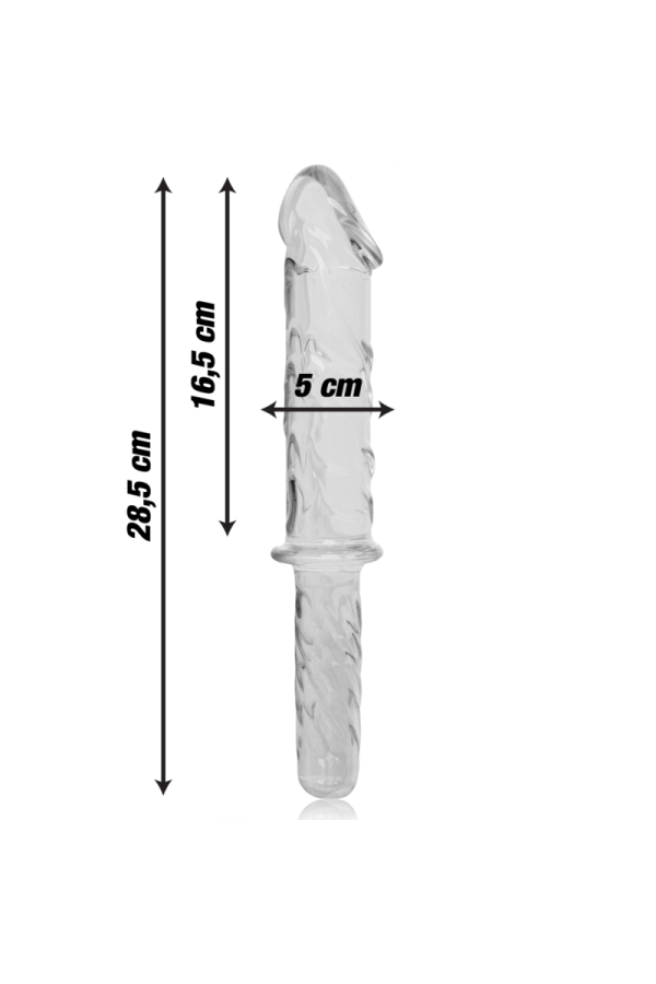Modell 24 Dildo Borosilikatglas Klar 28.5 cm -O- 5 cm von Nebula Series By Ibiza kaufen | Fesselliebe