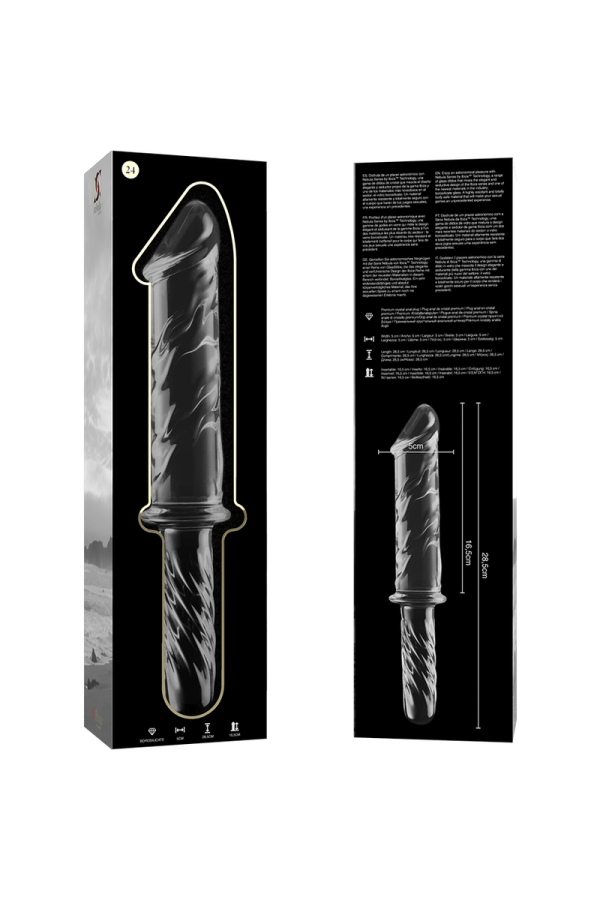 Modell 24 Dildo Borosilikatglas Klar 28.5 cm -O- 5 cm von Nebula Series By Ibiza kaufen | Fesselliebe