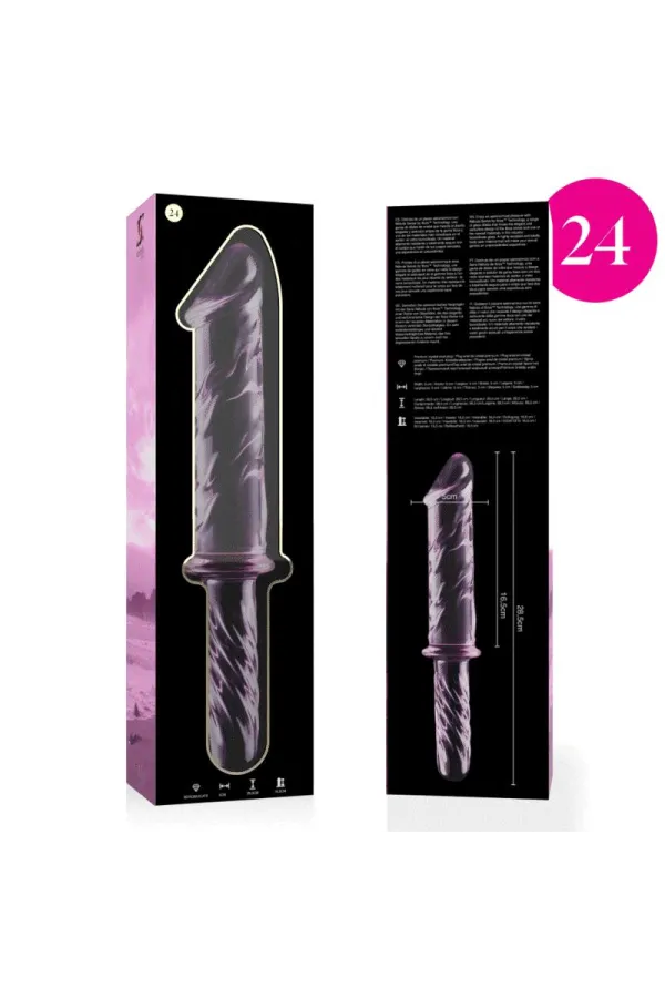 Modell 24 Dildo Borosilikatglas 28,5 X 5 cm Rosa von Nebula Series By Ibiza kaufen - Fesselliebe