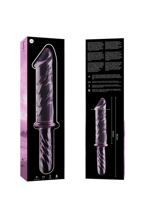 Modell 24 Dildo Borosilikatglas 28,5 X 5 cm Rosa von Nebula Series By Ibiza kaufen - Fesselliebe