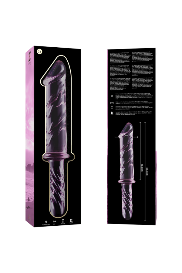 Modell 24 Dildo Borosilikatglas Rosa 28.5 cm -O- 5 cm von Nebula Series By Ibiza kaufen | Fesselliebe