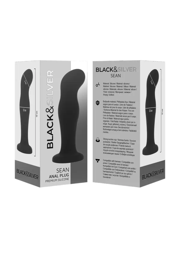 Black&Silver - Sean Plug Anal Premium Silikon Schwarz von Black&Silver kaufen - Fesselliebe