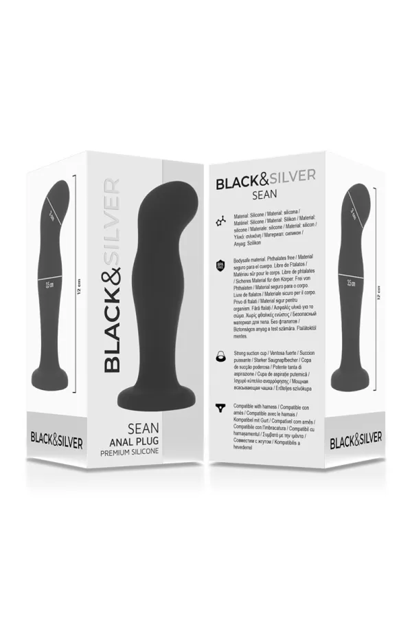 Black&Silver - Sean Plug Anal Premium Silikon Schwarz von Black&Silver kaufen - Fesselliebe