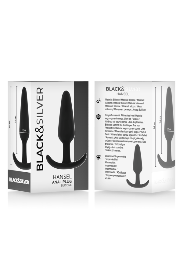 Hansel Silikon-Analsplug mit Kleinem Griff von Black&Silver kaufen | Fesselliebe