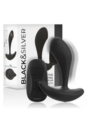 Dwayne Anal Plug Silikon Fernbedienung von Black&Silver