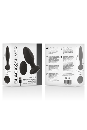 Wells Plug Silikon Anal Rotator mit Fernbedienung von Black&Silver kaufen | Fesselliebe