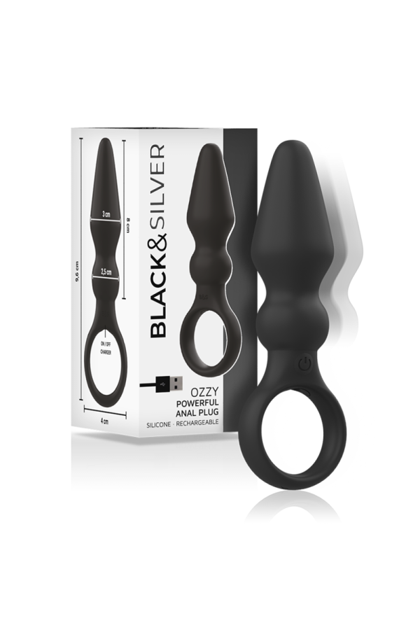 Ozzy Leistungsstarker Silikon-Analsplug von Black&Silver kaufen | Fesselliebe