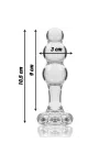 Modell 1 Stecker Borosilikatglas 10,7 X 3 cm Transparent von Nebula Series By Ibiza kaufen - Fesselliebe