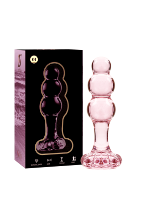 Modell 1 Analplug Borosilikatglas Rosa 10.5 cm -O- 3 cm von Nebula Series By Ibiza kaufen | Fesselliebe