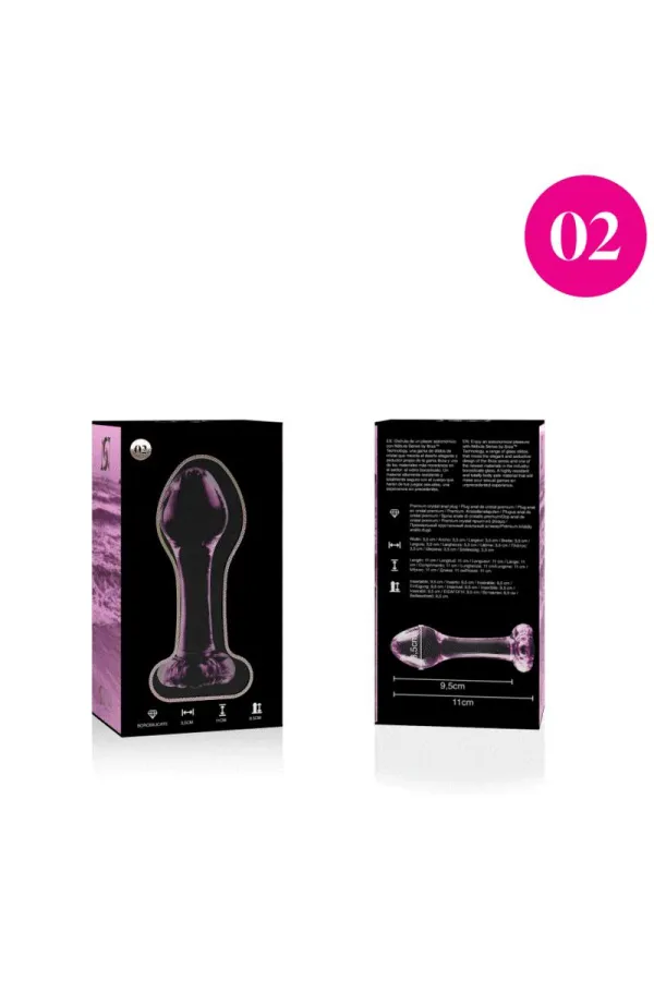 Modell 2 Analplug Borosilikatglas 11 X 3,5 cm Rosa von Nebula Series By Ibiza kaufen - Fesselliebe