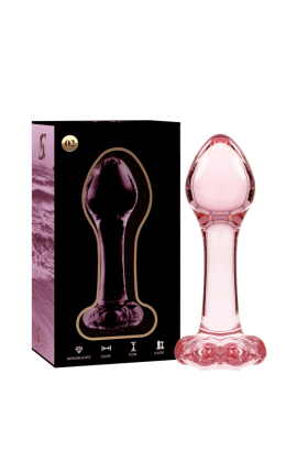 Modell 2 Analplug Borosilikatglas Rosa 11 cm -O- 3.5 cm von Nebula Series By Ibiza kaufen | Fesselliebe