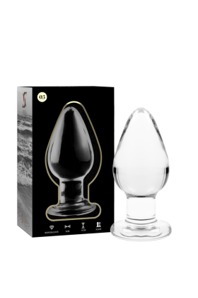 Modell 3 Analplug Borosilikatglas Transparent 11 cm -O- 5 cm von Nebula Series By Ibiza kaufen | Fesselliebe