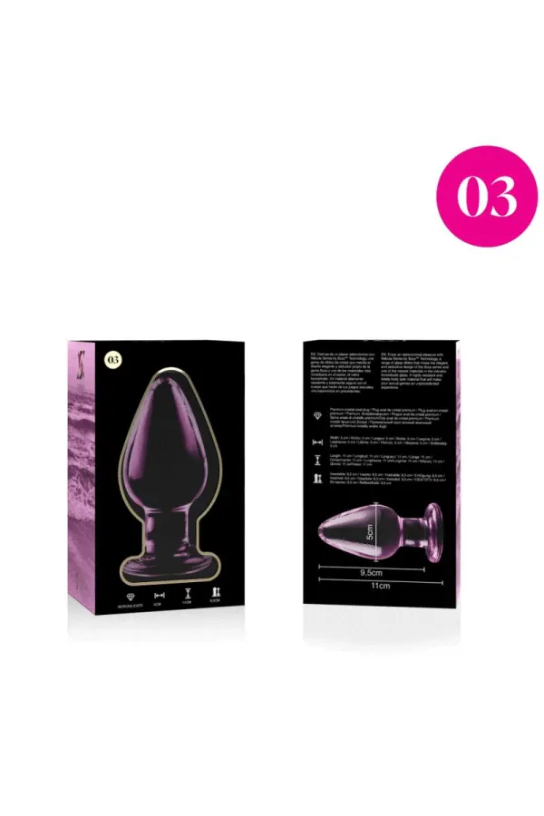 Modell 3 Analplug Borosilikatglas 11 X 5 cm Rosa von Nebula Series By Ibiza kaufen - Fesselliebe