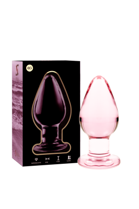 Modell 3 Analplug Borosilikatglas Rosa 11 cm -O- 5 cm von Nebula Series By Ibiza kaufen | Fesselliebe