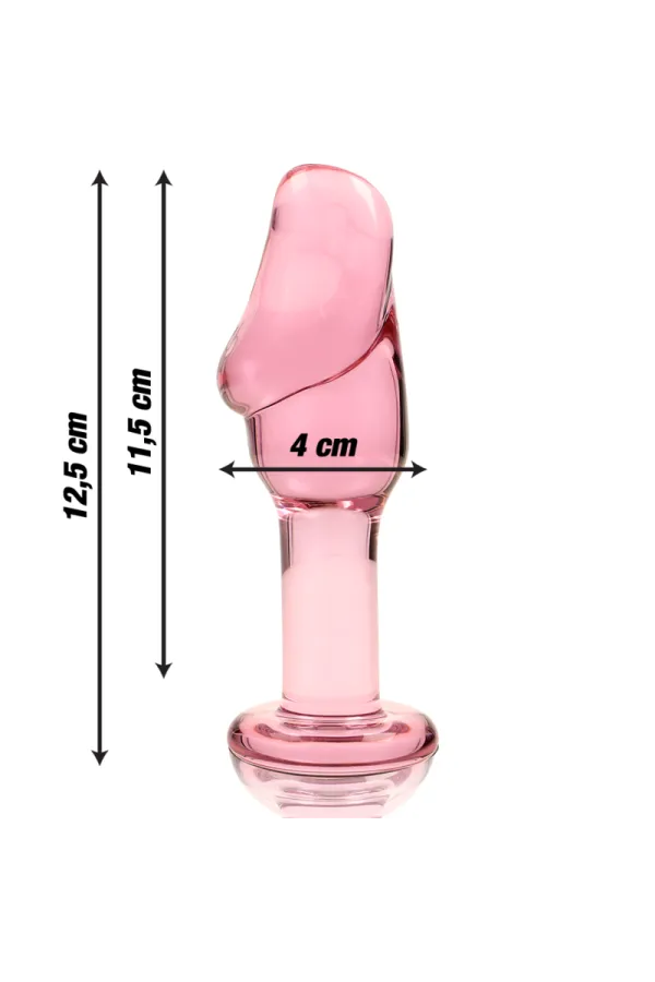 Modell 6 Analplug Borosilikatglas 12,5 X 4 cm Rosa von Nebula Series By Ibiza kaufen - Fesselliebe