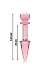 Modell 7 Analplug Borosilikatglas 13,5 X 3 cm Rosa von Nebula Series By Ibiza kaufen - Fesselliebe