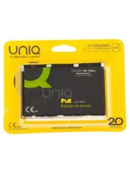 Latexfreie Kondome mit Streifen 3 Stück von Uniq kaufen - Fesselliebe