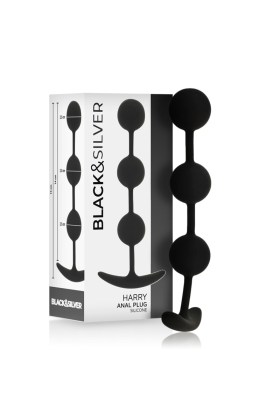 Harry Anal-Rosenkranz 3 Silikonkugeln 14 cm von Black&Silver kaufen | Fesselliebe