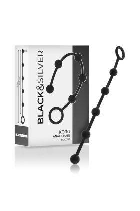 Korg Anal Rosenkranz Silikon Initiation 21 cm von Black&Silver kaufen | Fesselliebe