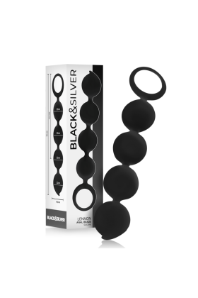 Lennon Anal Rosenkranz 4 Silikonkugeln 15 cm von Black&Silver kaufen | Fesselliebe