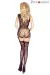 Schwarzes Netz-Catsuit Ouvert Pr4918, Bodystocking von Provocative