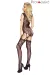 Schwarzes Netz-Catsuit Ouvert Pr4918, Bodystocking von Provocative