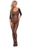 Schwarzer Bodystocking Ouvert 6240 von Softline kaufen - Fesselliebe