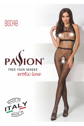 Schwarzer Ouvert Bodystocking Bs048 von Passion kaufen | Fesselliebe