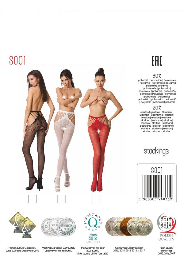 Ouvert Strumpfhose S001 Schwarz von Passion Erotic Line kaufen | Fesselliebe