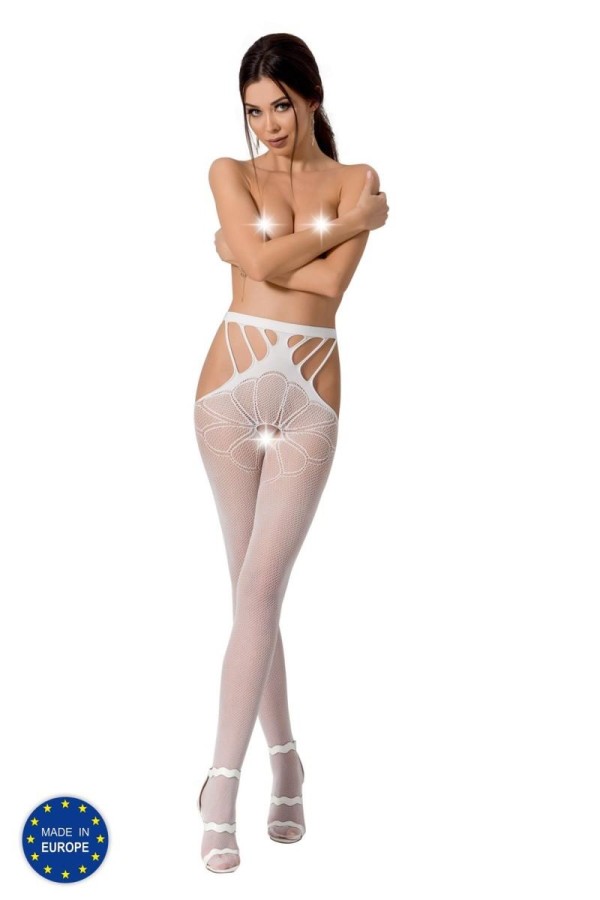 Ouvert Strumpfhose S001 Weiß von Passion Erotic Line kaufen | Fesselliebe