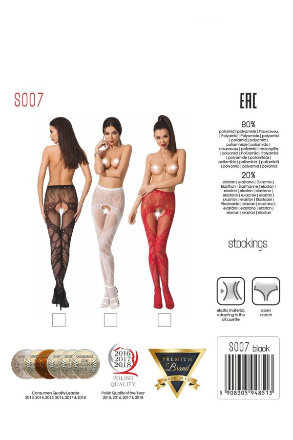 Ouvert Strumpfhose S007 Weiß von Passion Erotic Line kaufen | Fesselliebe