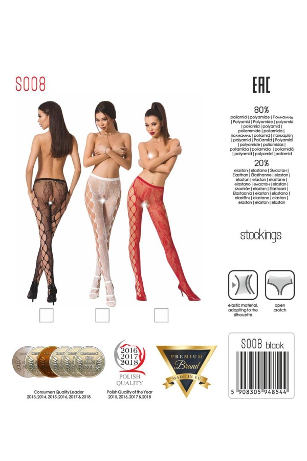 Ouvert Strumpfhose S008 Rot von Passion Erotic Line kaufen | Fesselliebe