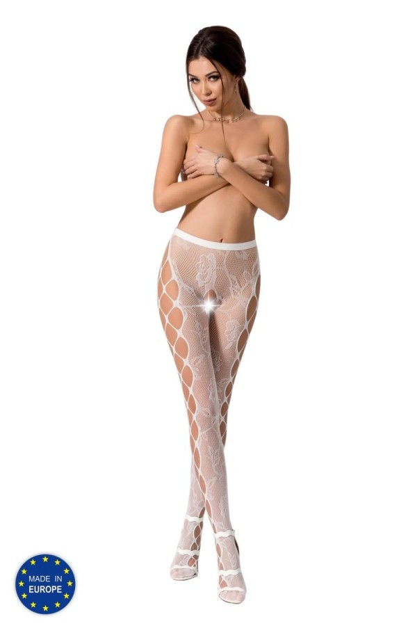 Ouvert Strumpfhose S008 Weiß von Passion Erotic Line kaufen | Fesselliebe