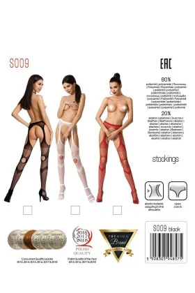 Ouvert Strumpfhose S009 Weiß von Passion Erotic Line