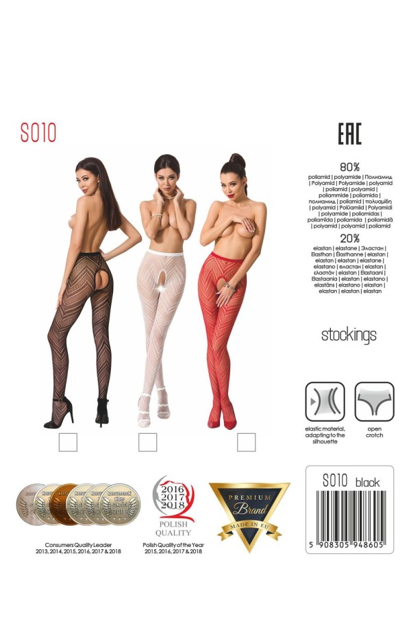 Ouvert Strumpfhose S010 Weiß von Passion Erotic Line kaufen | Fesselliebe