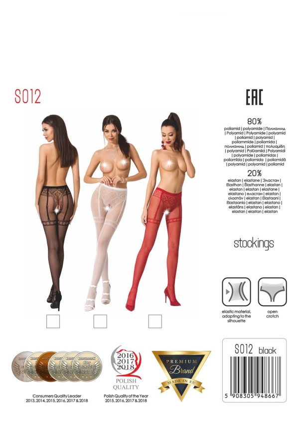 Ouvert Strumpfhose S012 Rot von Passion Erotic Line kaufen | Fesselliebe