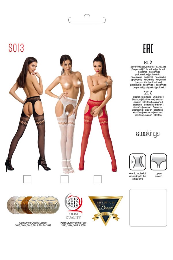 Ouvert Strumpfhose S013 Rot von Passion Erotic Line kaufen | Fesselliebe