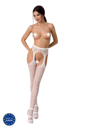 Ouvert Strumpfhose S014 Weiß von Passion Erotic Line kaufen | Fesselliebe