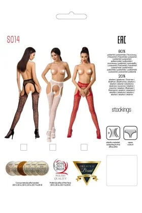 Ouvert Strumpfhose S014 Weiß von Passion Erotic Line