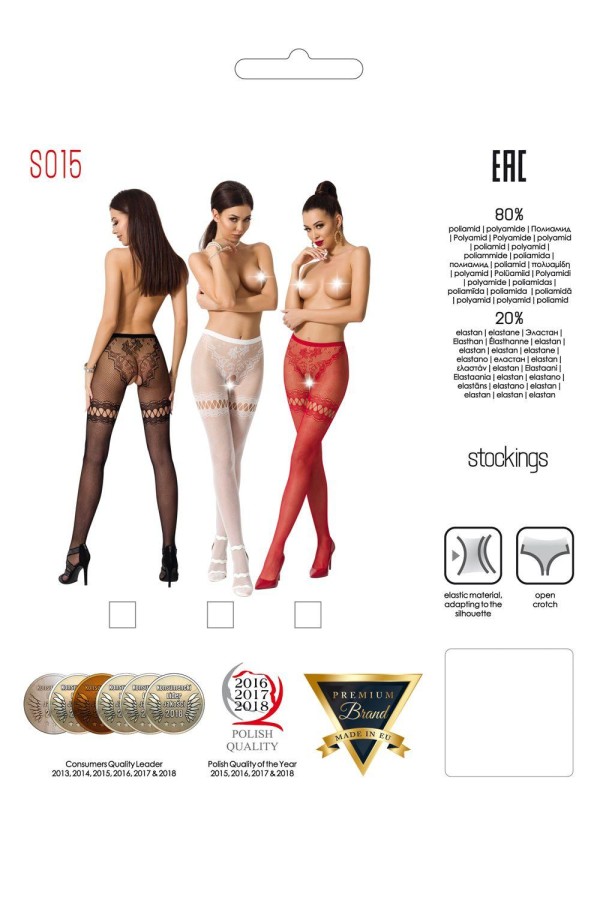 Ouvert Strumpfhose S015 Rot von Passion Erotic Line kaufen | Fesselliebe