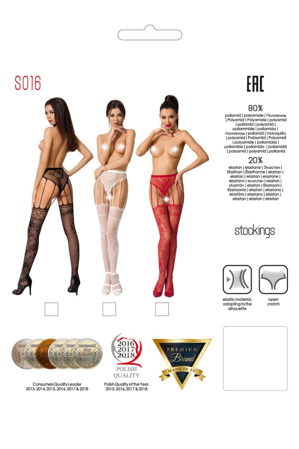 Ouvert Strumpfhose S016 Weiß von Passion Erotic Line kaufen | Fesselliebe