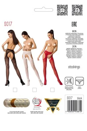 Ouvert Strumpfhose S017 Rot von Passion Erotic Line