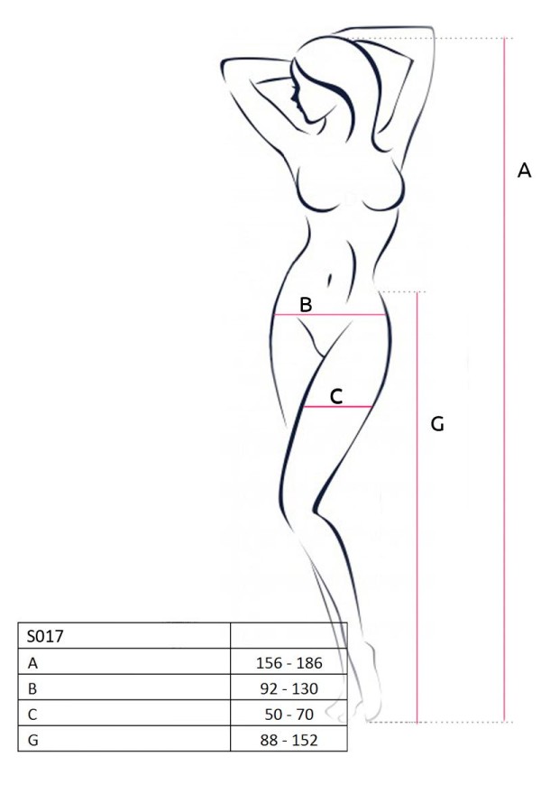 Ouvert Strumpfhose S017 Weiß von Passion Erotic Line kaufen | Fesselliebe