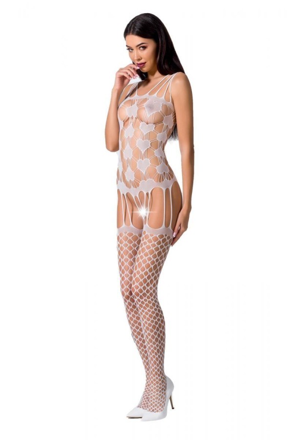 Weißer Ouvert Bodystocking Bs067 von Passion kaufen | Fesselliebe