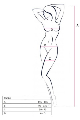Weißer Ouvert Bodystocking Bs067 von Passion kaufen | Fesselliebe