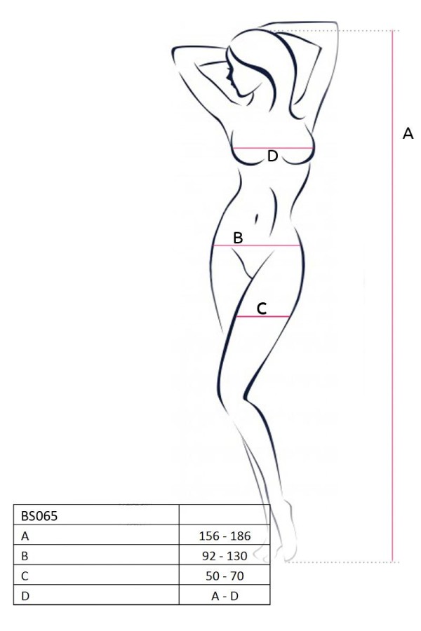 Weißer Ouvert Bodystocking Bs067 von Passion kaufen | Fesselliebe
